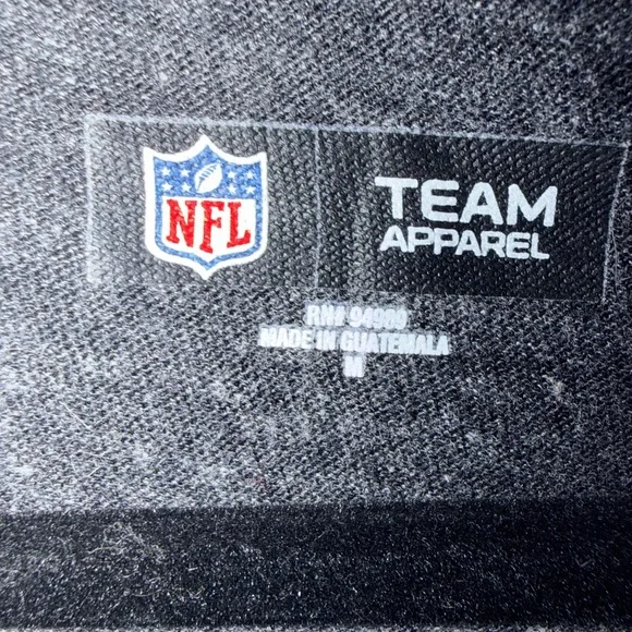 Pittsburgh Steelers Women's Gray V-Neck Tee Steel City Black & Gold Bling - Picture 3 of 4